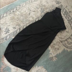 Elegant Black One-Shoulder Dress